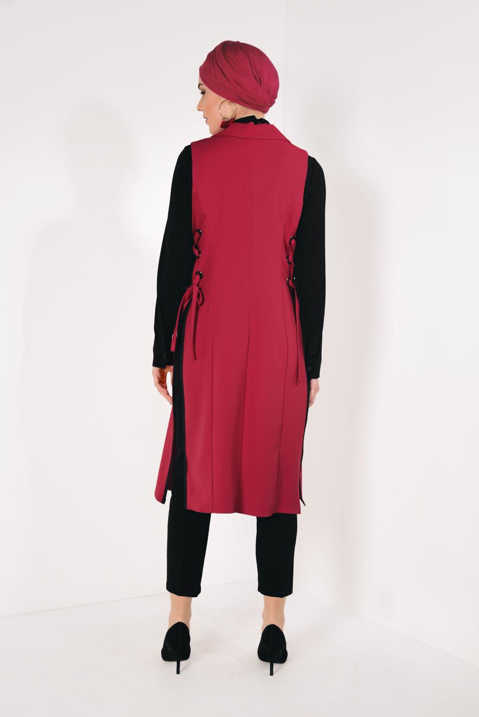 Vêtements hijab ROUGE GILET NOUÉE 865610 