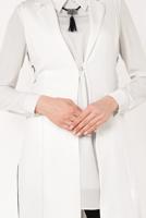 Vêtements hijab ÉCRU GILET NOUÉE 865610 