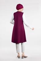 Tesettür giyim MÜRDÜM BONCUK İŞLEMELİ YELEK 02181