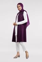 Tesettür giyim MOR TAŞLI VE BONCUKLU YELEK 32181