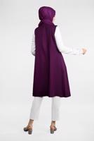 Tesettür giyim MOR TAŞLI VE BONCUKLU YELEK 32181