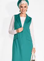 Vêtements hijab BLEU GILET À BOUTONNÉ 4332 