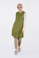 Vêtements hijab VERT GILET À FRANGES À CAPUCHE 4388 