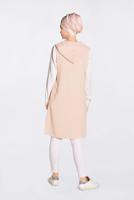 Vêtements hijab POUDRE GILET À FRANGES À CAPUCHE 4388 