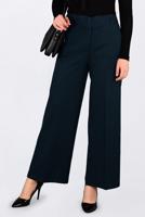 Tesettür giyim MAVİ FİTİLLİ GENİŞ KESİM PANTOLON 7448 