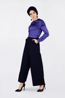 Vêtements hijab POURPRE ALVINA BLOUSE RUCHÉE 4202