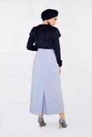 Vêtements hijab BLEU MARINE ALVINA BLOUSE RUCHÉE 4202