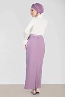 Hijab clothing CREAM ALVINA FLOUNCED-HEM BLOUSE 4234 