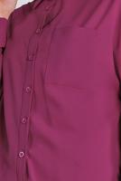 Tesettür giyim MOR ALVİNA KLASİK KESİM BLUZ 4886