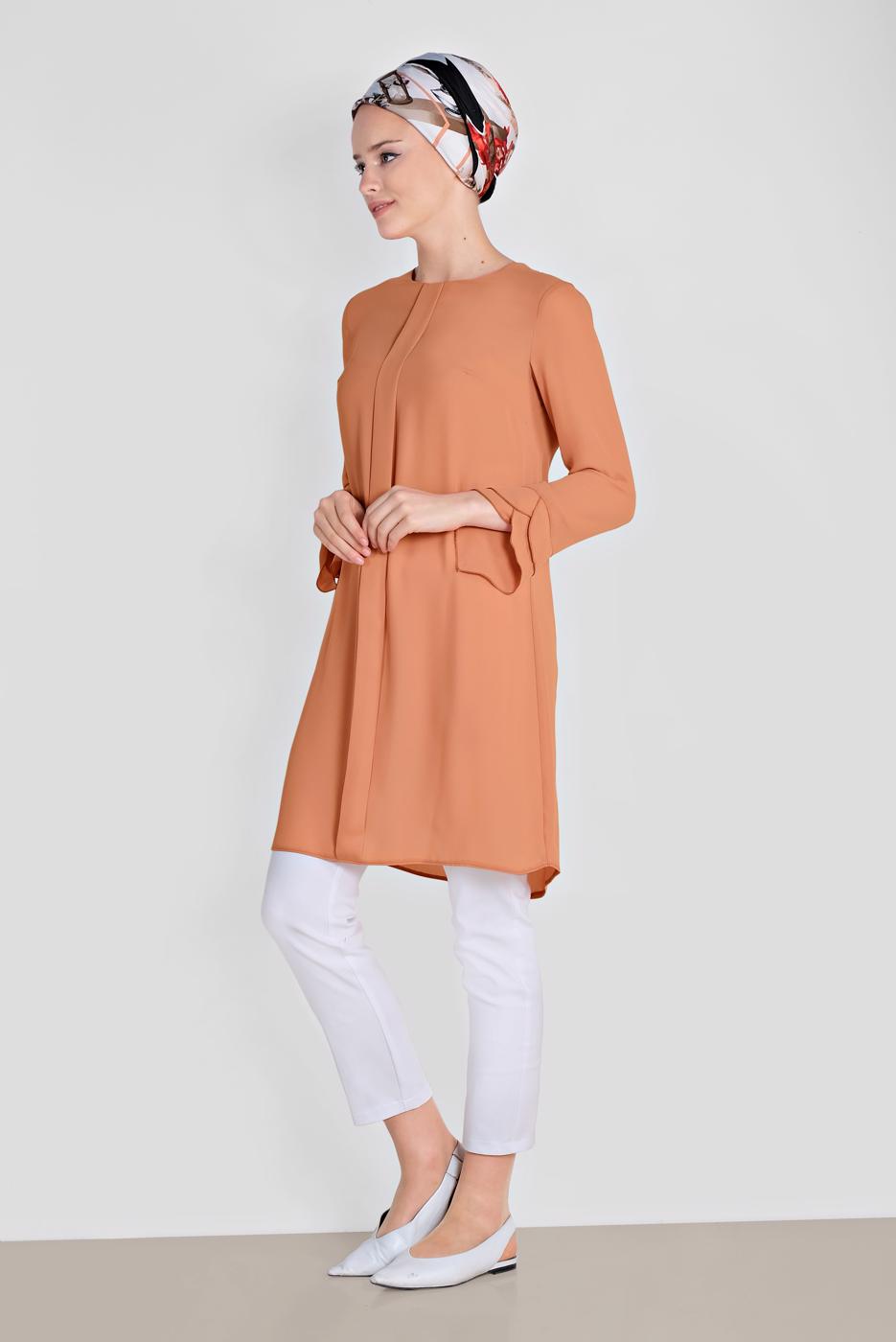 Tesettür giyim BEYAZ ALVİNA KLASİK KESİM PANTOLON 7554