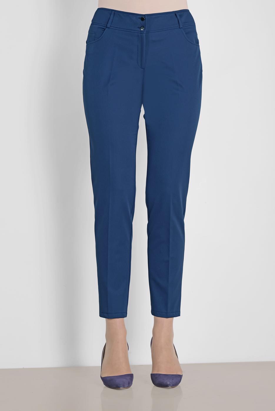 Tesettür giyim LACİVERT ALVİNA DÜĞMELİ KLASİK PANTOLON 7577