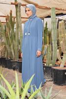 Vêtements hijab VERT ALVINA PARDESSUS BRODÉ 1424 