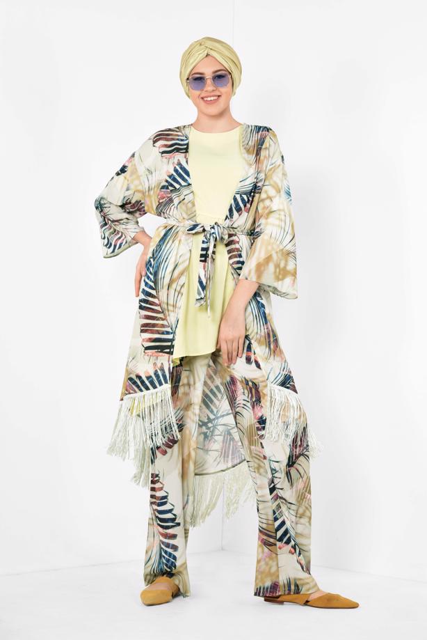 Vêtements hijab  ALVINA COSTUME À DESSINS À FRANGES 4998 - TRENDTESETTÜR