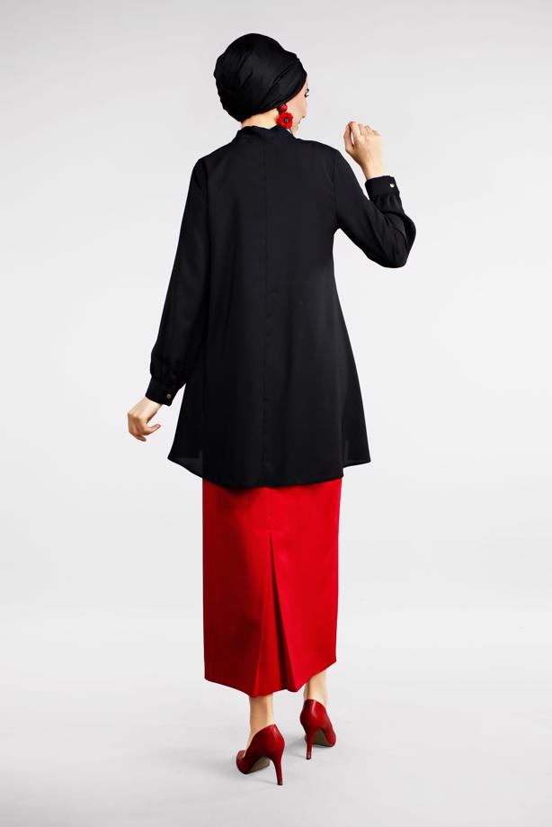 Vêtements hijab  TIE-NECK TOP 3496  - TRENDTESETTÜR