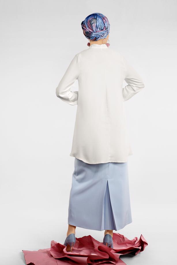Vêtements hijab  TIE-NECK TOP 3496  - TRENDTESETTÜR