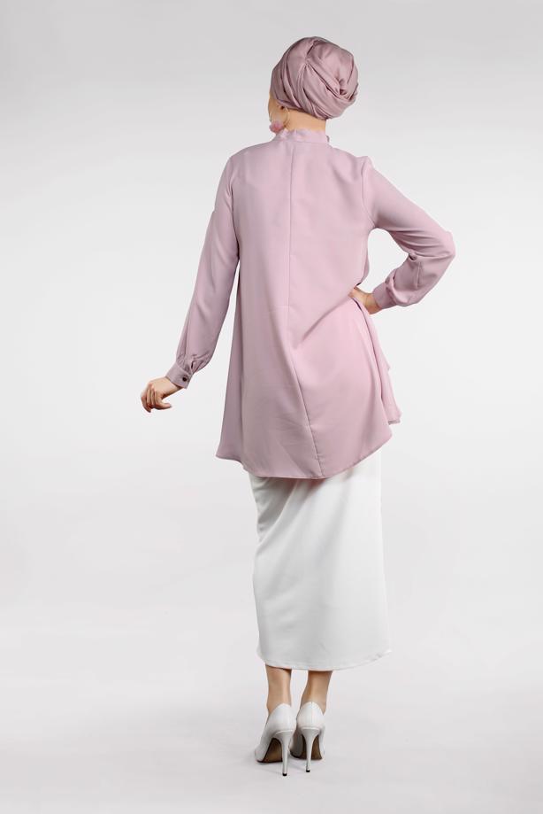 Vêtements hijab  TIE-NECK TOP 3496  - TRENDTESETTÜR