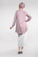 Hijab clothing POWDER TIE-NECK TOP 3496 