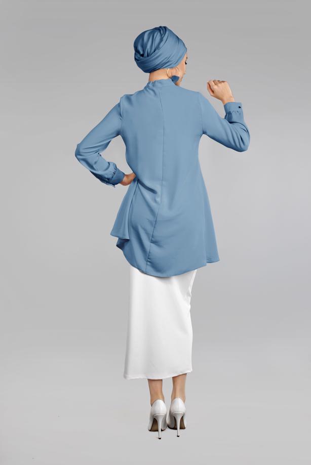 Vêtements hijab  TIE-NECK TOP 3496  - TRENDTESETTÜR