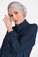 Tesettür giyim LACİVERT ALVİNA CEP DETAYLI TUNİK 4053