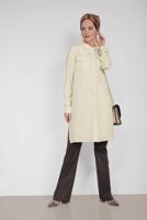 Tesettür giyim BEJ ALVİNA CEP KISMI İŞLEME DETAYLI TUNİK 4215