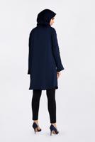 Tesettür giyim LACİVERT ALVİNA İŞLEMELİ TUNİK 4301