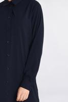 Tesettür giyim LACİVERT DÜĞMELİ UZUN TUNİK 4397