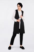 Vêtements hijab NOIR T 4330 ALVİNA SACHA 43514 YELEK