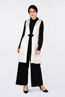 Vêtements hijab CRÈME GILET SANS BOUTONS 4330