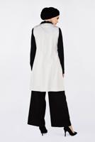 Vêtements hijab CRÈME GILET SANS BOUTONS 4330