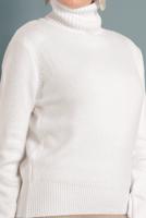 Tesettür giyim KREM BOĞAZLI TRİKO KAZAK 4306