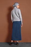 Tesettür giyim GRİ BOĞAZLI TRİKO KAZAK 4306