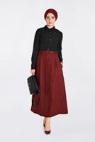 Hijab clothing BLACK SHIRT-COLLAR CLASSIC SHIRT 4761 