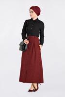 Hijab clothing BLACK SHIRT-COLLAR CLASSIC SHIRT 4761 