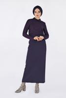 Vêtements hijab POURPRE BLOUSE EN DENTELLE 4788 