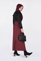 Hijab clothing BLACK RUFFLED BLOUSE 4801 