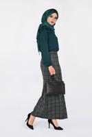 Hijab clothing GREEN RUFFLED BLOUSE 4801 