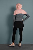 Tesettür giyim PUDRA 2 RENKLİ TRİKO KAZAK 6806