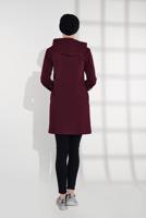 Tesettür giyim BORDO PAMUKLU PUL PAYET EŞOFMAN CEKET 9005
