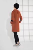 Tesettür giyim KAHVE PAMUKLU PUL PAYET EŞOFMAN CEKET 9005