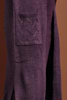 Tesettür giyim MOR ÖRGÜ DESENLİ TRİKO HIRKA T 0005