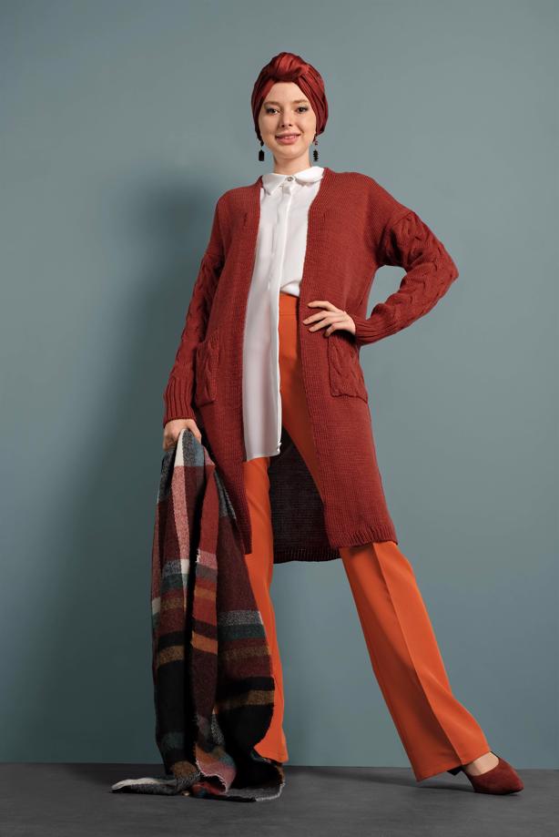 Hijab clothing  KNIT CARDIGAN 0005  - TRENDTESETTÜR