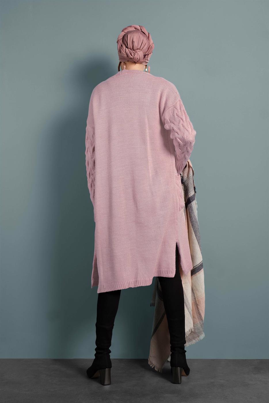 Hijab clothing POWDER KNIT CARDIGAN 0005 