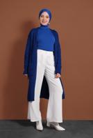 Hijab clothing NAVY BLUE KNIT CARDIGAN 0005 