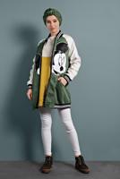 Hijab clothing KHAKI SEQUINED JACKET 0420 