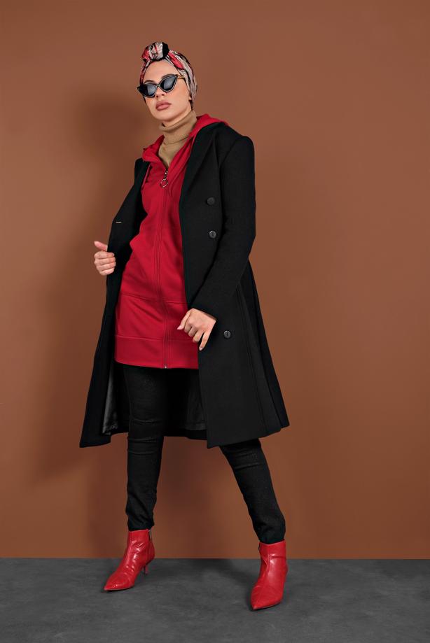 Vêtements hijab  HOODED ZIPPED SPORT JACKET 0801 - TRENDTESETTÜR