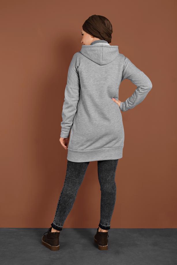 Vêtements hijab  HOODED ZIPPED SPORT JACKET 0801 - TRENDTESETTÜR