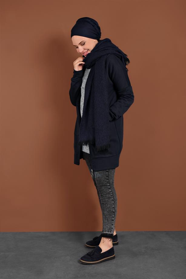Vêtements hijab  HOODED ZIPPED SPORT JACKET 0801 - TRENDTESETTÜR