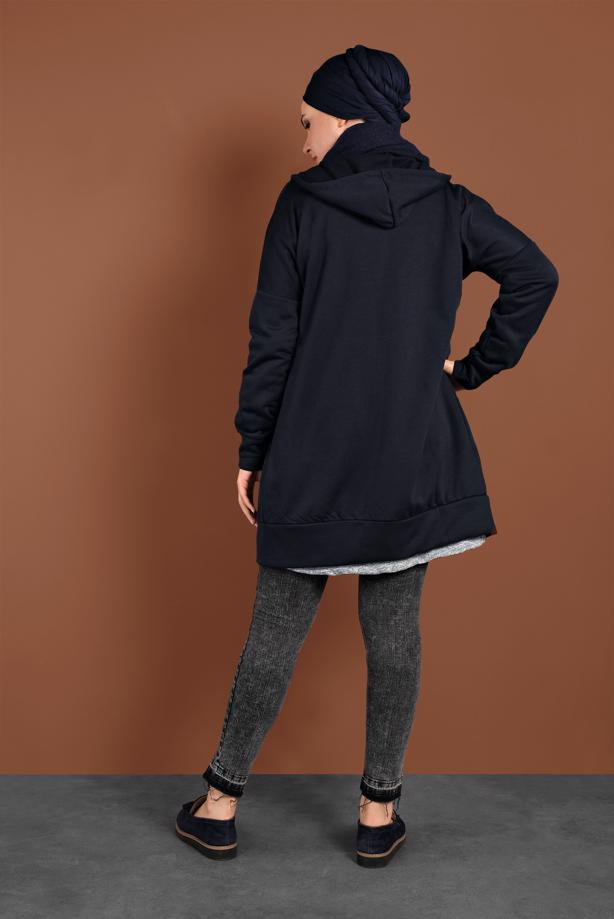 Vêtements hijab  HOODED ZIPPED SPORT JACKET 0801 - TRENDTESETTÜR