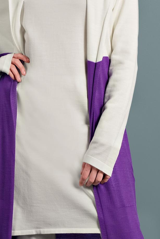 Vêtements hijab  CARDIGAN WITH SLITS 0921 - TRENDTESETTÜR