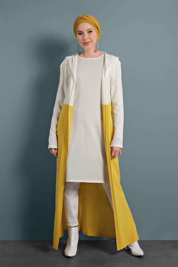 Vêtements hijab  CARDIGAN WITH SLITS 0921 - TRENDTESETTÜR